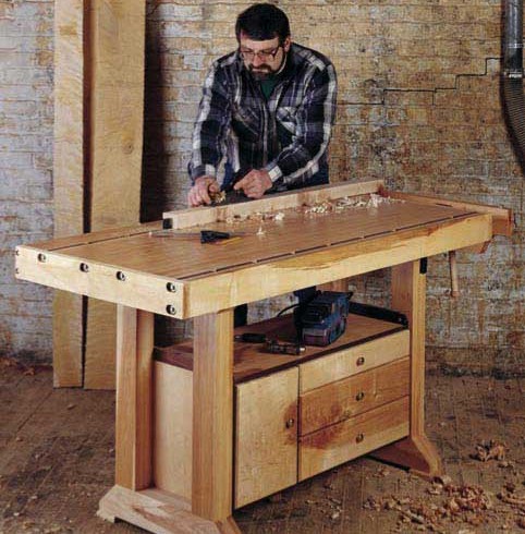 Heavy-duty workbench