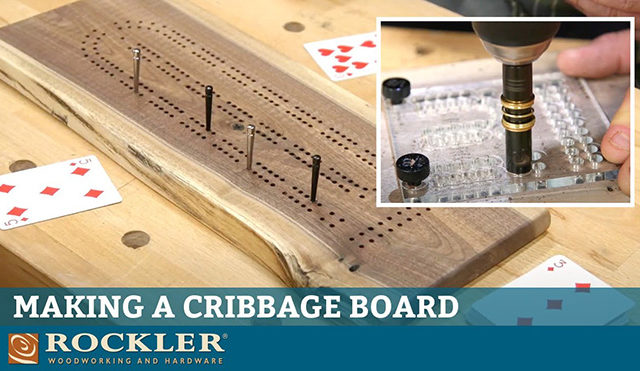Creating cribbage board with templates