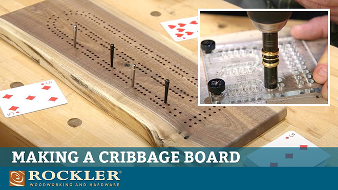 Creating cribbage board with templates