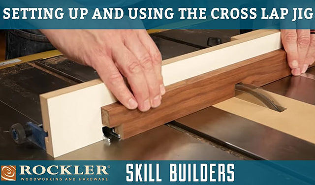 Cutting cross lap joinery
