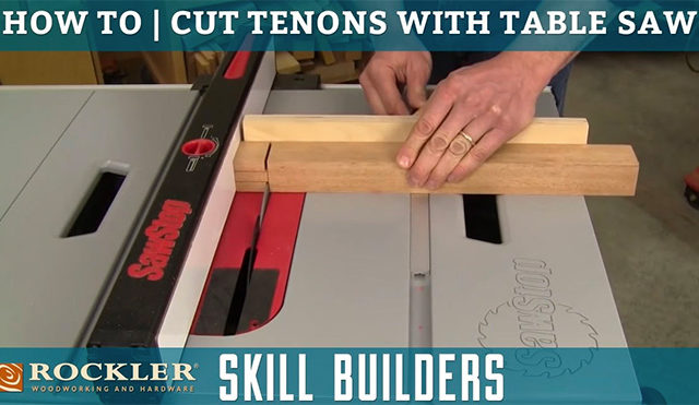 How to cut tenons on a table saw
