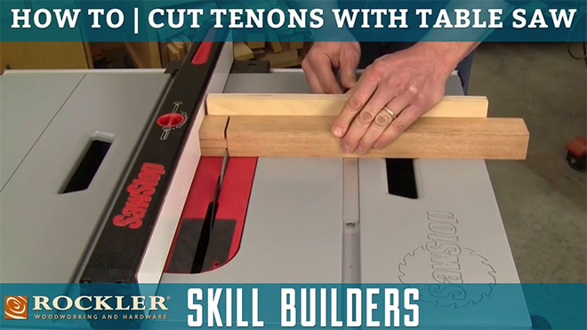 How to cut tenons on a table saw