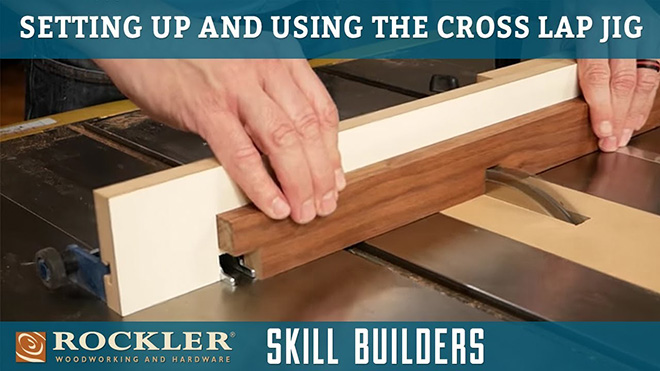 Setting up crosslap joint cuts