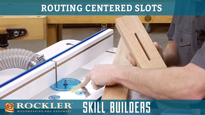 Cutting slots with a router