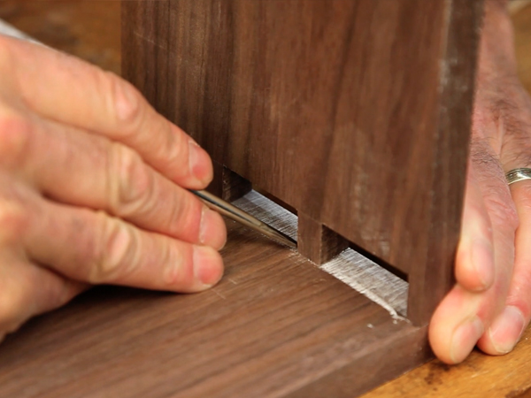 VIDEO: Transferring Through Dovetail Pin Layout