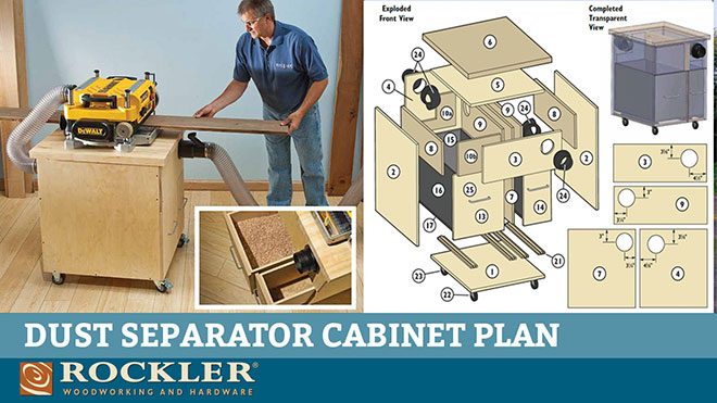 Plan for building dust collector cabinet