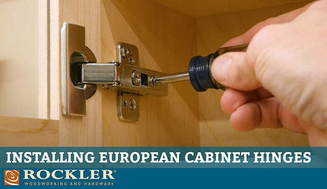 How to install European hinges