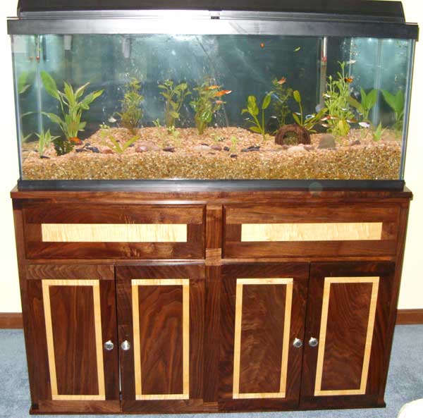 Black Walnut &amp; Maple Fish Tank Stand - Woodworking Blog 