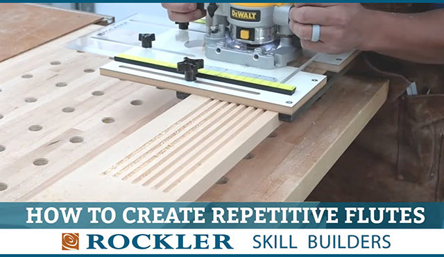 Cutting with a router and fluting jig