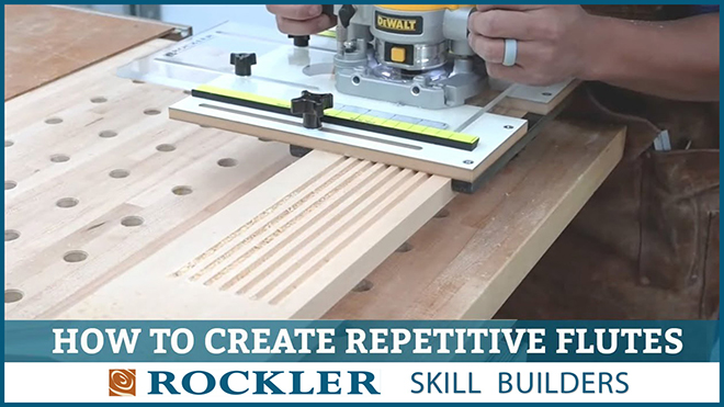 Cutting with a router and fluting jig