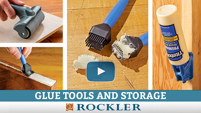 Rockler's silicone glue tool options