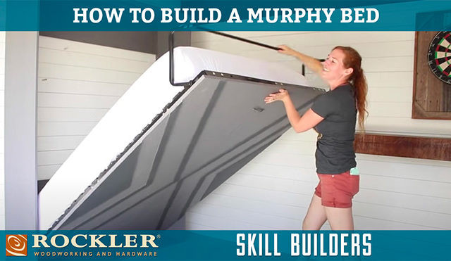 April Wilkerson building a DIY Murphy bed