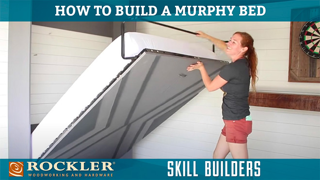 April Wilkerson building a DIY Murphy bed