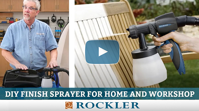 Using Rockler finishing sprayer