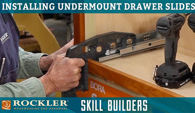 How to install undermount drawer slides