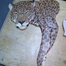 Intarsia Jaguar