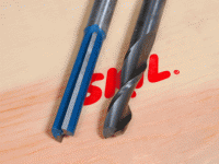 Straight and spiral router bits