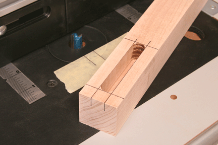 Mortising on a Router Table