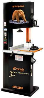 Grizzly Marks 30 Years with Anniversary Band Saws