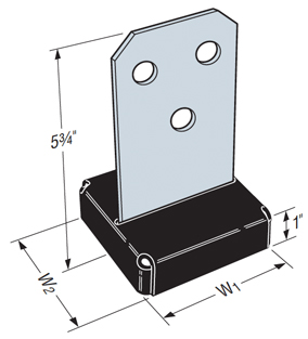 How to Hide Metal Post Ties Inside Large Fence Posts?