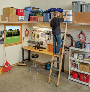 Rockler Rolling Utility Ladder Hardware System