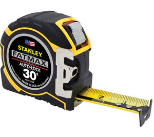 Stanley FatMax 16′ and 30′ Auto-Lock Tape Rules