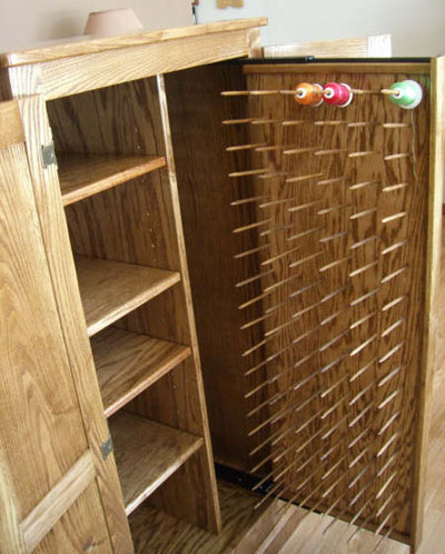 Sewing Storage Cabinet Woodworking, Sewing Thread Storage Cabinets