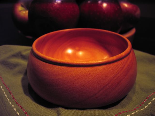 osage orange wood turned bowl