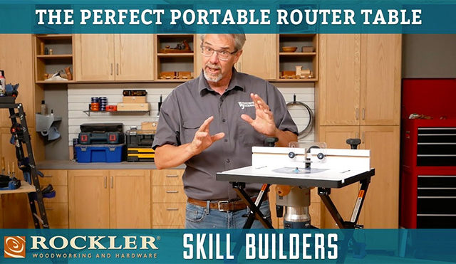 Rockler's convertible benchtop router table