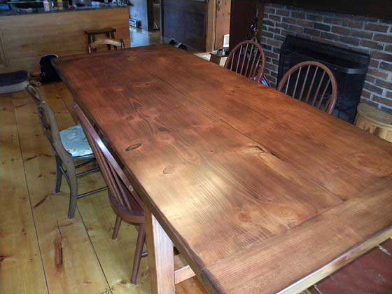 pine dining room table plans