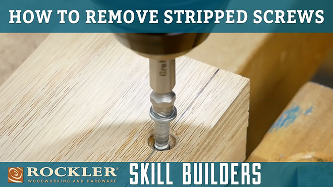 how to remove stripped screws