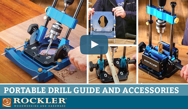 Rockler's portable drill guide and accessory kits