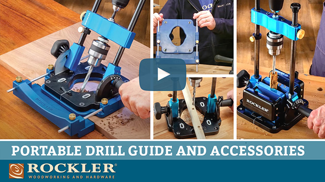 Rockler portable drill guide and accessory kits