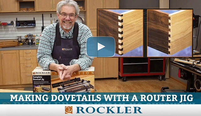 Cutting dovetails with a Rockler jig