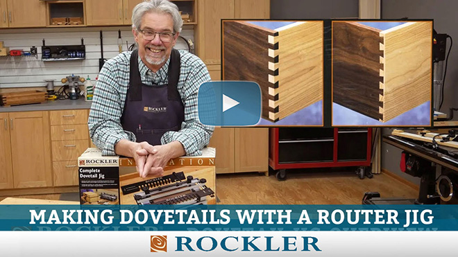 Cutting dovetails with a Rockler jig