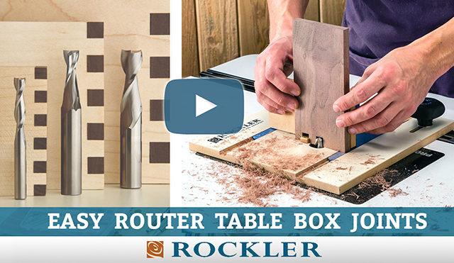 Using a router to cut box joints