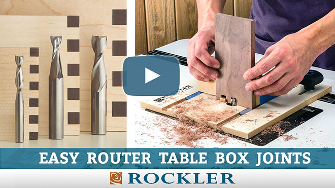 Using a router to cut box joints