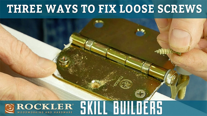 Three ways to fix loose screws