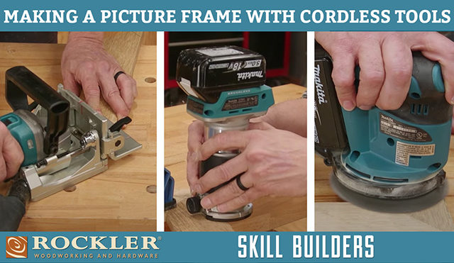 Making a picture frame with cordless tools