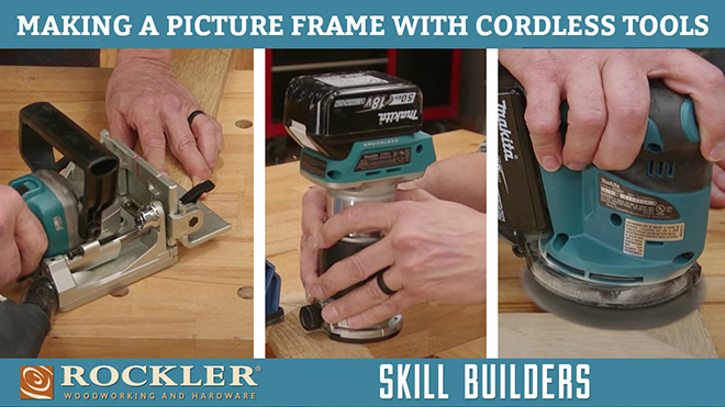 Making a picture frame with cordless tools