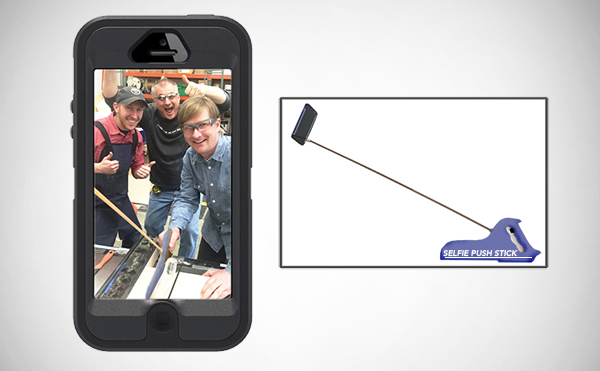 Selfie Push Stick: Finally, Selfies at Your Table Saw