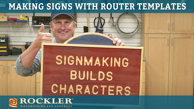 Routing signs with templates