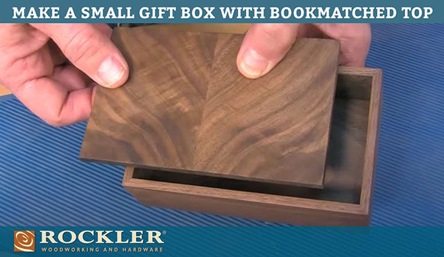 Making a gift box with bookmatched top