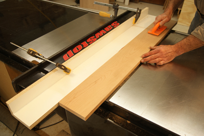 how to use your table saw as a jointer - woodworker's journal