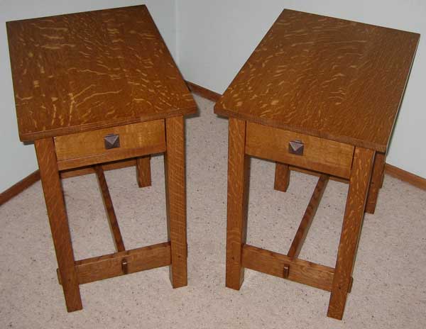 Arts &amp; Crafts End Tables - Woodworking Blog Videos 