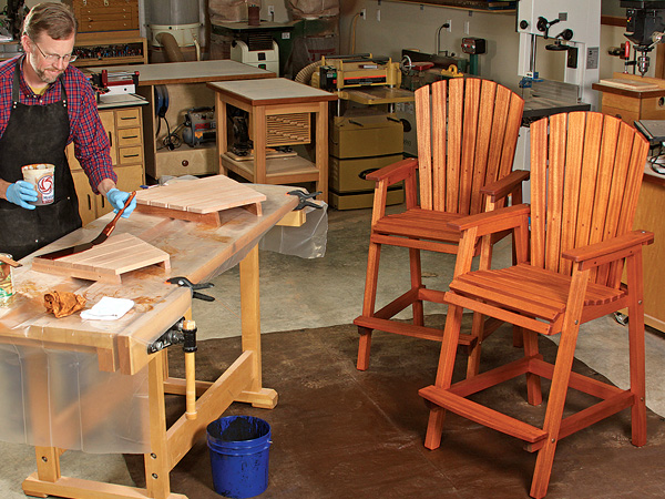 VIDEO: Bar Height Adirondack Chair Build