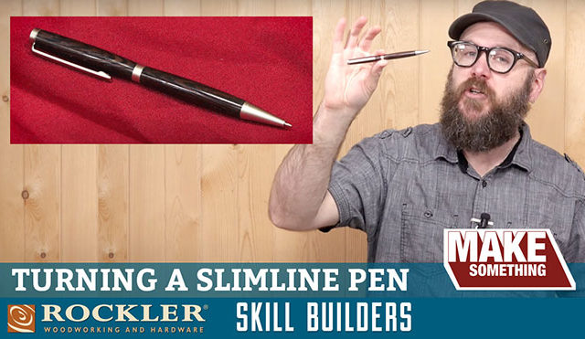 How to turn a slimline pen