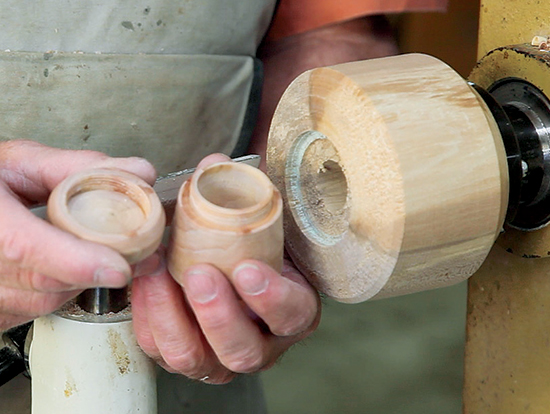 The finished screw cap box.