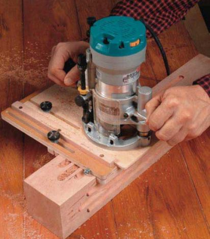 Fluting router jig plan