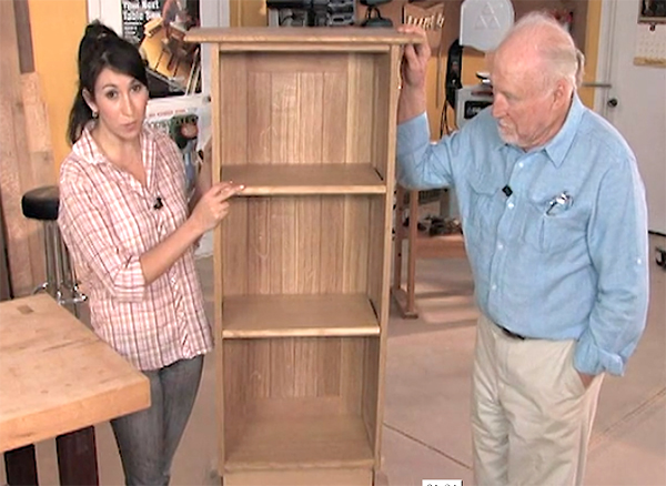 Video: Building on Basics, Ep11 – Finish Frame and Panel Bookcase